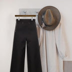 Nature Smile Wooden Pants Skirt Trousers Hangers with Clips (10Pcs Retro)