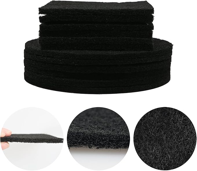 Resinta Compost Bin Filters - 12 Pack Refill Set, Round and Square