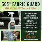303 Fabric Guard - Restores Water and Stain Repellency To Factory New Levels, Simple and Easy To Use, Manufacturer Recommended, Safe For All Fabrics, 32oz (30606CSR)