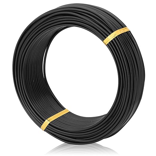 Black-2.0-Anodized Aluminum Bonsai Training Wire 250g Large Roll,Many Size to Choose,KSVZS Bendable Metal Wire for Crafts,Sculpting,Armature and Daily Use,Necessities for Family