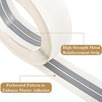 Peohud Drywall Corner Tape, 100 Feet by 2 Inch Reinforced Drywall Corner Bead, Inside Outside Corner Tape with Metal for Wall Crack Repair, No Adhesive Side