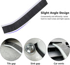 2Pcs Hard Bristle Crevice Cleaning Brush, Ginsco Multifunctional Crevice Cleaning Tools for Household Use, Gap Cleaning Brush Thin Brush Grout Cleaner Brush Small Brush for Window Kitchen Bathroom