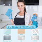 Lucomb 11 Pack Swedish Dish Cloths for Kitchen, Highly Absorbent Reusable Dishcloth Towels Cellulose Sponge Kitchen Rags for Drying Dishes Wiping Surfaces, Dishwasher Safe