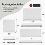 3PCS Bathroom Sink Vanity Trays, Quick Stone Drying Mat Dish Soap Dispenser Sponge Holder for Kitchen Counter, Diatomaceous Earth Water Absorbing Caddy Organizer, Beige