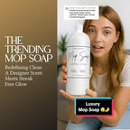 Mop Soap Highly Scented Fragrance, Long Lasting Luxury Floor Cleaner for Hardwood, Tile, Laminate & Stone, Low Suds No Residue Formula, All Mop Types, Made in USA, 32oz Hotel Luxe Fragrance