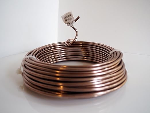 Anodized Aluminum 3.0mm Bonsai Training Wire 250g Large Roll (40 feet) - Choose Your Size and Color (3.0mm, Brown)