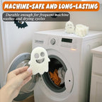 NewKe 6 Pack Halloween Pet Hair Remover Tool for Laundry, Reusable Laundry Pet Hair Catcher Lint Remover, Washing Machine Hair Catcher, Washing Dryer Balls for Clothing Dog Cat Pet Fur Remover-Ghosts
