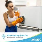 AIDEA Microfiber Cleaning Cloth-12PK, Soft Microfiber Towels for Cars, Absorbent Cleaning Rags, Lint-Free Streak-Free Wash Cloths for House, Kitchen, Window(12in.x12in), Grey