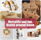 PerkHomy 800 Feet (2Pcs * 400Feet) Garden Twine Strong Natural Jute Long Brown Twine for Gardening Tomato Climbing Plant Tie Floristry Crafts Gift Wrapping Packing Decor