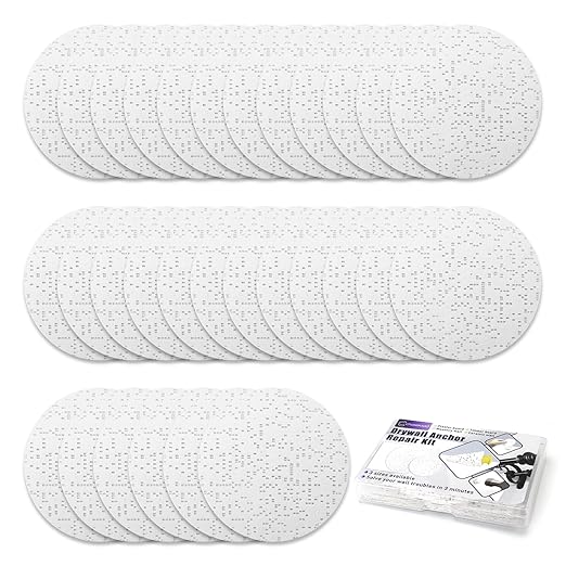 30 Pcs Drywall Anchor Repair Kit Solve Loose Wall Plugs Fast - Ideal for Curtain Rails, Towel Racks, Toilet Paper Holders and More Anchor Hole Patch (3.35 in)