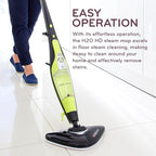 H2O HD 3-in-1 Steam Mop and Handheld Steam Cleaner For Floor Cleaning, Hardwood Floors, Grout Cleaner, Upholstery Cleaner, Tiles and Carpets
