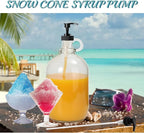 Gallon Pump Dispenser, Fits Most 1 Gallon Jugs and Containers 38/400 Snow Cone Syrup Pump Lid Top Replacement for Sanitizer, Lotion, Shampoo, Conditioner (Balck - 6 Pack)