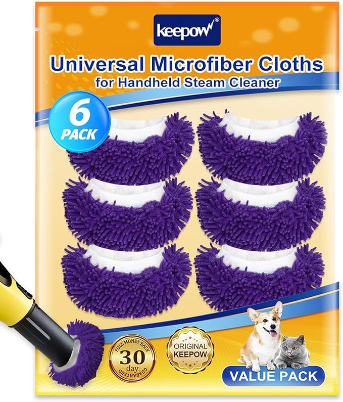 Handheld Steam Cleaner Pads Cloth Steamer Attachments Steam Mop Accessories Compatible with Bissell Steam Shot,Wagner Spraytech,McCulloch,PurSteam Universal Reusable Washable Steam Pad Clothes Cover