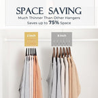 HOUSE DAY Velvet Hangers 30 Pack, Premium Non-Slip Felt Hangers, Sturdy Black Clothes Hanger Heavy Duty, Space Saving Durable Suit Coat Hanger, 360° Rotating Rose Gold Hook