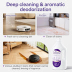 2.5L Floor Cleaning Solution Compatible with Roborock/Eufy/iRobot/Ecovacs/Dreame/Shark, Fragrance Deodorization, Deep Cleans for Multiple Hard Floors (2.5 Liter, 【Lavender】)