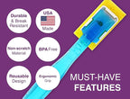 Arrow Home Products Dish Sponge with Soap Dispenser Handle - Fillable Dish Wand for Quick, Convenient Cleaning - Made in the USA - Easy to Refill, Built-In Scrubber, Ideal for Dishes and Pans