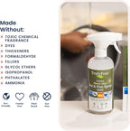 Heavy Duty Pot & Pan Spray - Powerful Foaming Grease Remover, Multi-Purpose Kitchen Cleaner Spray Degreaser for Oven, Stoves, Grill & More, Citrus Scent - Includes 1 Empty Bottle & 2 Refill