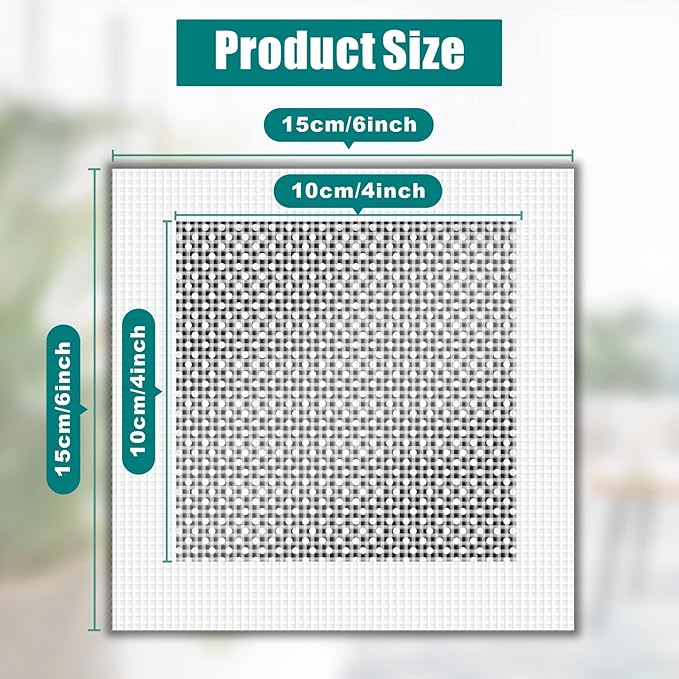 100Pcs 4 Inch Drywall Patch, Wall Repair Patches, Self-Adhesive Fiberglass Repair Kit Dry Wall Hole Repair Patch for Aluminum Metal Sheetrock Ceiling (4"x 4")