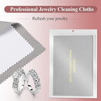 PINGMIC 2 Packs Large Jewelry Polishing Cloths, 11'' x 14'' Professional Silver Polishing Cloth for Jewelry Sterling Silver Gold Platinum Brass Copper Diamond