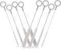 Heavy Duty Cleaning Brushes Set of 8 - Extra Long Straw Cleaners for Metal and Plastic Reusable Drinking Straws, to Clean Small Spaces, Sippy Cups, Water Bottles - Sturdy Hard Brush Bristles