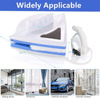 HouCheerShop Magnetic Window Cleaner, Double Sided Window Glass Wiper Cleaning Tool for High-Rise Cleaning Windows Thickness 0.1‘’- 0.3‘’（Blue)）