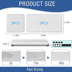 4PCS Water Absorbing Stone Tray, Quick Drying Diatomite Stone Sink Tray, Water Absorbent Stone Coasters for Bathroom Counter, Kitchen Soap Dish Holders Toothbrush Holders in Modern Home