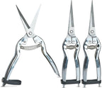 Pruning Shears Set of 3 – SK5 Steel Hand Pruners & Garden Clippers with Non-Slip Handle, Bonsai Shears for Fruit Trees, Flowers & Small Plants