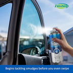 Glass and Window Cleaner Spray - Ammonia-Free Glass Cleaner, Foaming Cleaning Spray, Safe for Tinted Non-Tinted Windows, Streak-Free Shine for Auto and Home, 14 fl oz