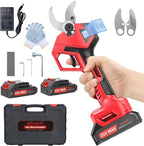 Electric Pruning Shears Cordless, Upgraded LCD Display, 2×21V 2000mAh Batteries, SK5 Alloy Blades, 40-50mm Cutting Diameter, Powerful Brushless Motor – Battery Pruner for Garden, Orchard & Fruit Trees