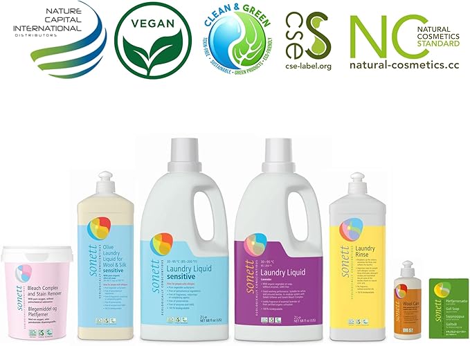 Sonett Organic Laundry Detergent Softener Blodgoringsmiddel (18 oz 500g)
