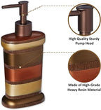 Zahari Home 4pc Contempo Stylish Bathroom Accessories Set Shower Soap Dispenser, Tumbler, Tooth Brush Holder and Soap Holder Luxury Contemporary Decor Unique Design Modern Bathroom Shower Set
