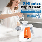 Pressurized Handheld Steam Cleaner 400ML, 9-in-1 Multipurpose Portable Steamer with Safety Lock, Chemical-Free Deep Cleaning for Grout, Floors, Windows, Car, Bathroom, Kitchen, Home