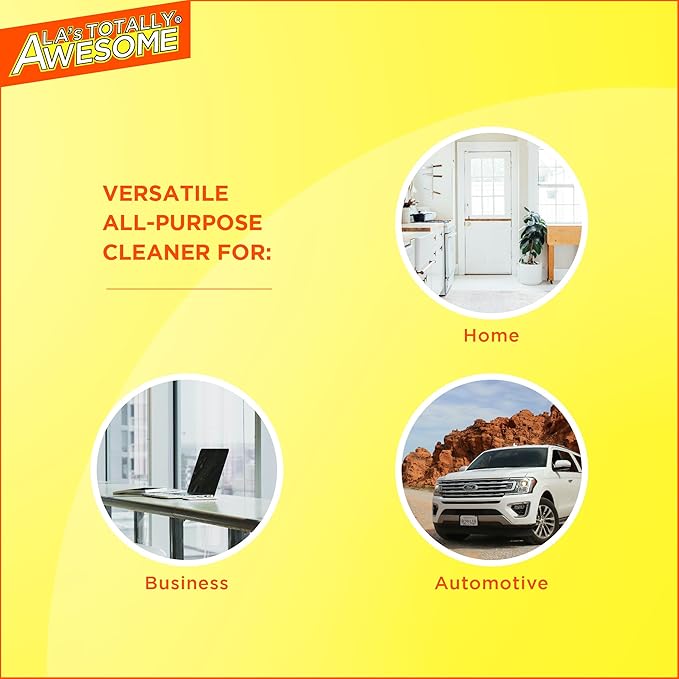 La's Totally Awesome All Purpose Cleaner Combo – 24 oz Spray + 64 oz Refill – Heavy Duty Degreaser & Multipurpose Cleaner for Home, Kitchen, Bathroom, Floors & More