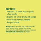 Amazon Brand – Presto! Dish Soap, Lemon Scent, 30 fl oz, Pack of 2