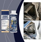 Concrete Remover Cleaner, Fast Acting No Damaging, 237ml Dried Concrete, Heavy Duty Liquid Solution, Outdoor Indoor Construction Sidewalk Patio Garage Floor Wall Tool Brick Maintenance