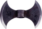 Double Pointed Axe Weapon Large and Heavy Elongated Warrior Viking Costume Battle Edge Adult Premium Collectible Gift by OUTFIT, Black, Length : 8.5 Inch (ICW Blades-0022)