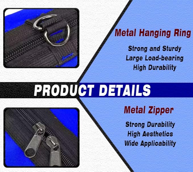 FASTECH 22in Tool Organizer With Adjustable Shoulder Strap, Waterproof Heavy Duty Bag For Men/Women, Wide Mouth For Screwdrivers, Pliers, Nut Drivers