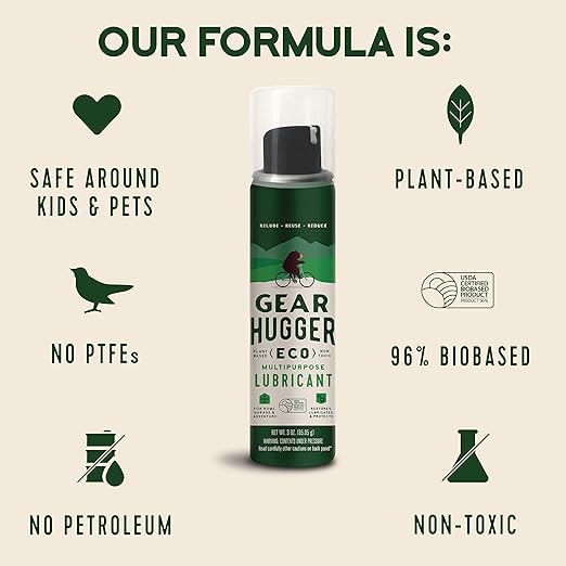 Multipurpose Lubricant - Eco-Friendly (3 oz, Pack of 3), Rust Remover - Garage Door Spray, Door Hinge & Lock Lubricant - Plant-Based, No Petroleum, No PTFE