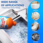 Liapu Liquid Plumber Drain Cleaner, Drain Clog Remover, Kitchen Strength Hair Eliminator Gel Clog Remover Bathroom Cleaning Supplies for All Septic Systems And Pipes, 16 Ounce