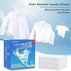 Color Absorber Laundry Sheets 100 Count,Allow Mixed Washes, Prevent Color Runs and Maintain Original Clothing,Pet Hair Remover for Laundry-2pcs,Lint Remover Balls for Laundry-6.