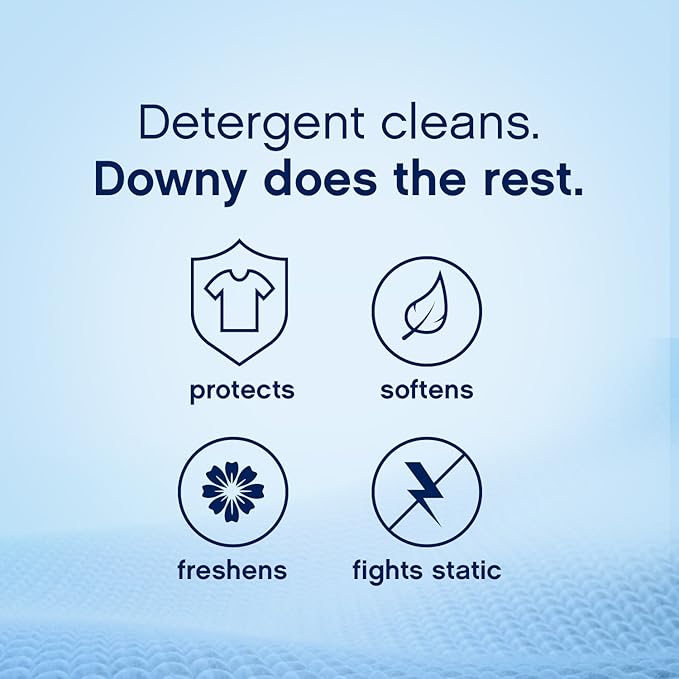 Downy Ultra Laundry Fabric Softener Liquid, Cool Cotton Scent, 103 Fl Oz, 120 Total Loads, Packaging May Vary