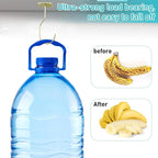 Self-Adhesive Banana Hooks, Foldable Magnetic Hanger Under Cabinet, Sturdy Metal Banana Holder for Kitchen, Space-Saving Design to Keep Bananas Fresh 3 Pieces Gold