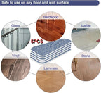 Replacement Mop Pad 16.5''x5.5'' for Floor Cleaning, 5 Pack Chenille Dust Mop Head Refills Attract and Pick Up Pet Hair, Washable Dry Cleaning Pads Compatible with Bona Mop and Most Spray Mops