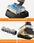 roborock F25 LT Wet Dry Vacuum Cleaner and Mop, 20000Pa Cordless Vacuum Mop Combo, 194°F Hot Water Self Cleaning & Hot Air Flash Drying, 180° Lie-Flat Hard Floor Cleaner, Edge to Edge Cleaning