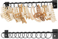 SNOWSTAR Metal Claw Clip Organizer Holder, Hair Clip Holder and Storage for Women and Girl,Claw Clips Hanger Display Hair Accessories for Wall Door Closet, Black (1PCS)