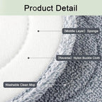 True & Tidy® 8-Pack 9 inch Extra Thick Microfiber Pad Refill for SPIN-800 TrueClean Mop & Bucket Square, Compatible with M16 and Most Square Spin Mop and Bucket, Machine Washable up to 100x
