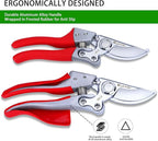 Kynup Pruning Shears, Gardening Scissors, Pruners for Gardening, Garden Grass Clippers Hand Hedge Shears, Heavy Duty Garden Tools(Red)