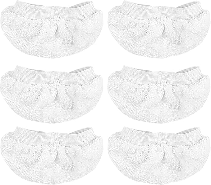 KEEPOW Universal Microfiber Cloths for Handheld Steam Cleaner Attachments Compatible with Wagner Spraytech, Bissell Steam Shot, Comforday, PurSteam, Washable Rags, 6 Pack