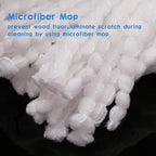 6 Pack Spin Mop Replacement Head for Hurrica, Mopnad, Cassabel and Other 360 Spin Mop Systems, Microfiber Spin Mop Refills (6pc-White)