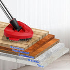 4 Pcs Micro Spin Mop Replacements Head & 2 Chennile Mop Heads & 1 Scrub Brush & 1 Base Combo for Oceda EasyWring 1-Tank System,Mop Head Replacement,Machine Washable for Home,Bathroom,Kitchen